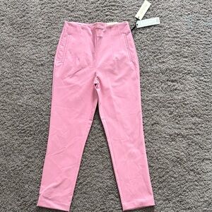 Rachel Zoe Hi-Rise Slim Leg Soft Pink Pants